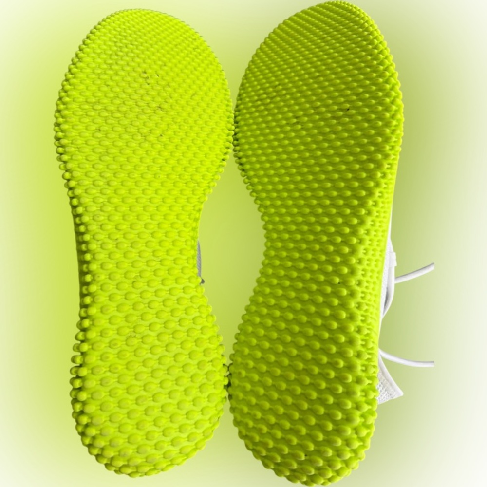 French Connection White and Neon Green Athletic Shoes - Picture 3 of 3